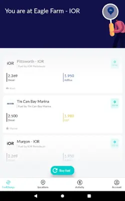 Fuelcharge android App screenshot 2